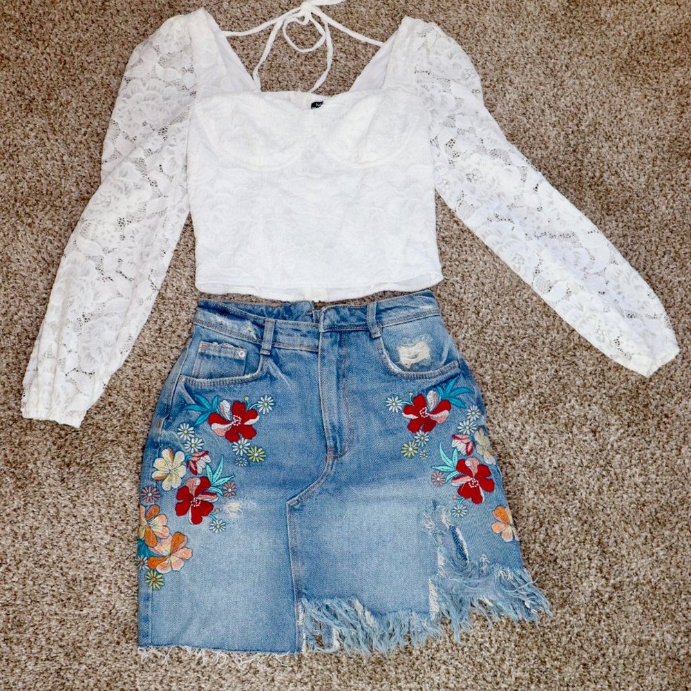 Zara Denim Skirt